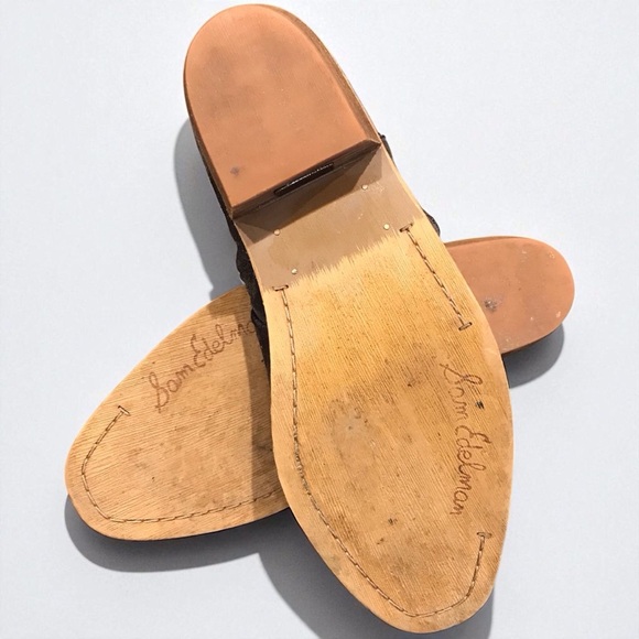 Sam Edelman Womens Mercer Ankle Boots Size 7.5M Brown Suede Heeled Side Zip - Picture 7 of 8